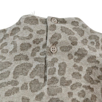 Vestito Neonata in Maglina Jacquard Maculato Cacao Lalalù