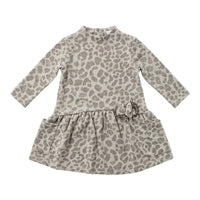 Vestito Neonata in Maglina Jacquard Maculato Cacao Lalalù
