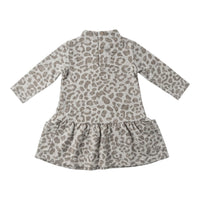 Vestito Neonata in Maglina Jacquard Maculato Cacao Lalalù