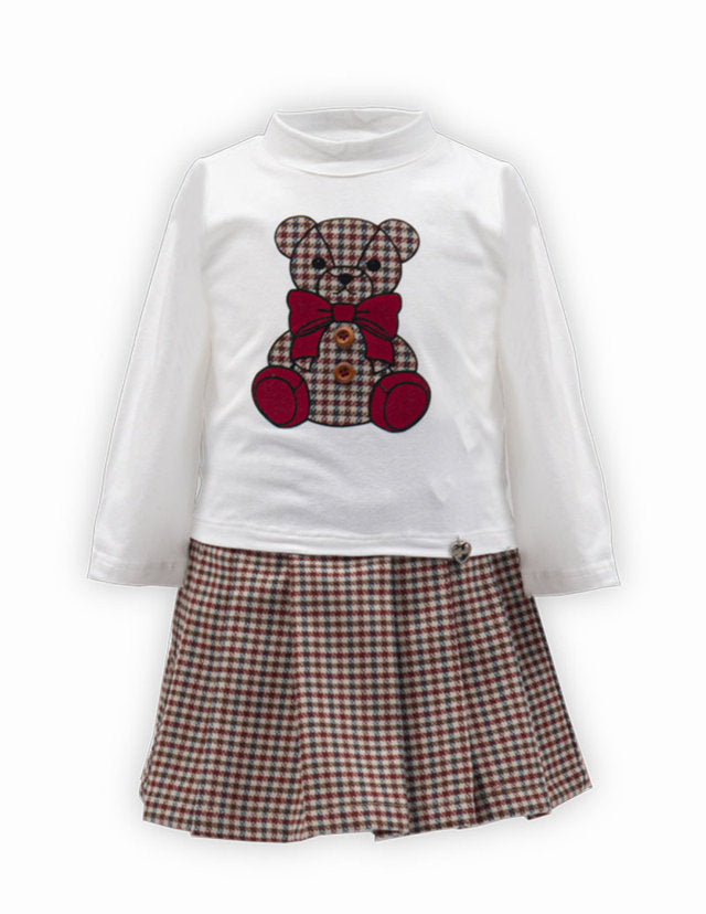 GONNA PIED DE POULE - "69% POLIESTERE 29% VISCOSA2% SPANDEX "