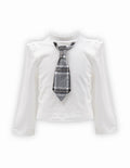 T-shirt con Stampa Cravatta - "92% Cotone8% Spandex" Alice Pi - Neonata