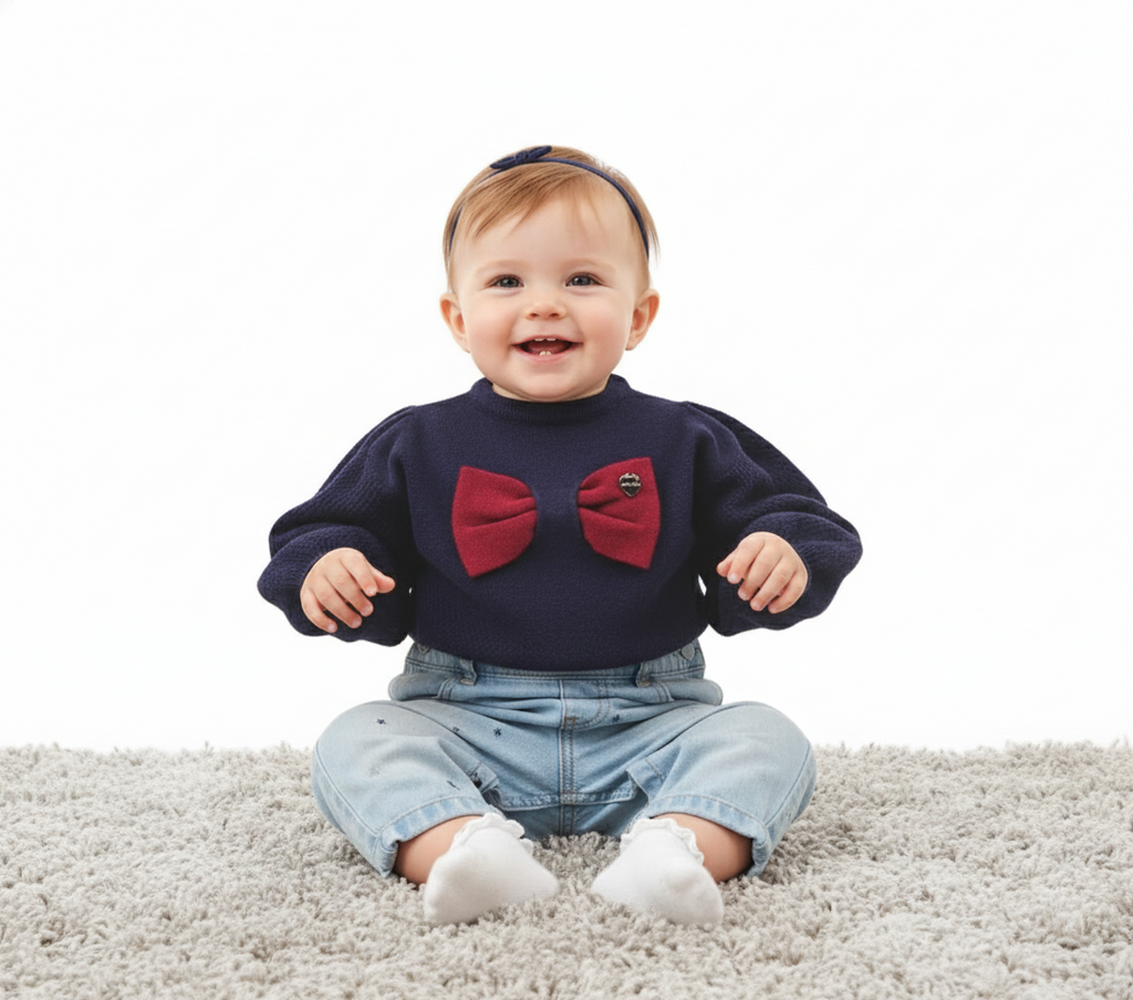 MAGLIA COSTINA CON FIOCCO - 49% VI 23% NY 28% EA