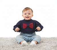 Maglia Costina con Fiocco - 49% Vi 23% Ny 28% Ea Alice Pi - Neonata