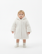 PELLICCIA CON CAPPUCCIO - "100% POLIESTEREFODERA100% POLIESTERE"