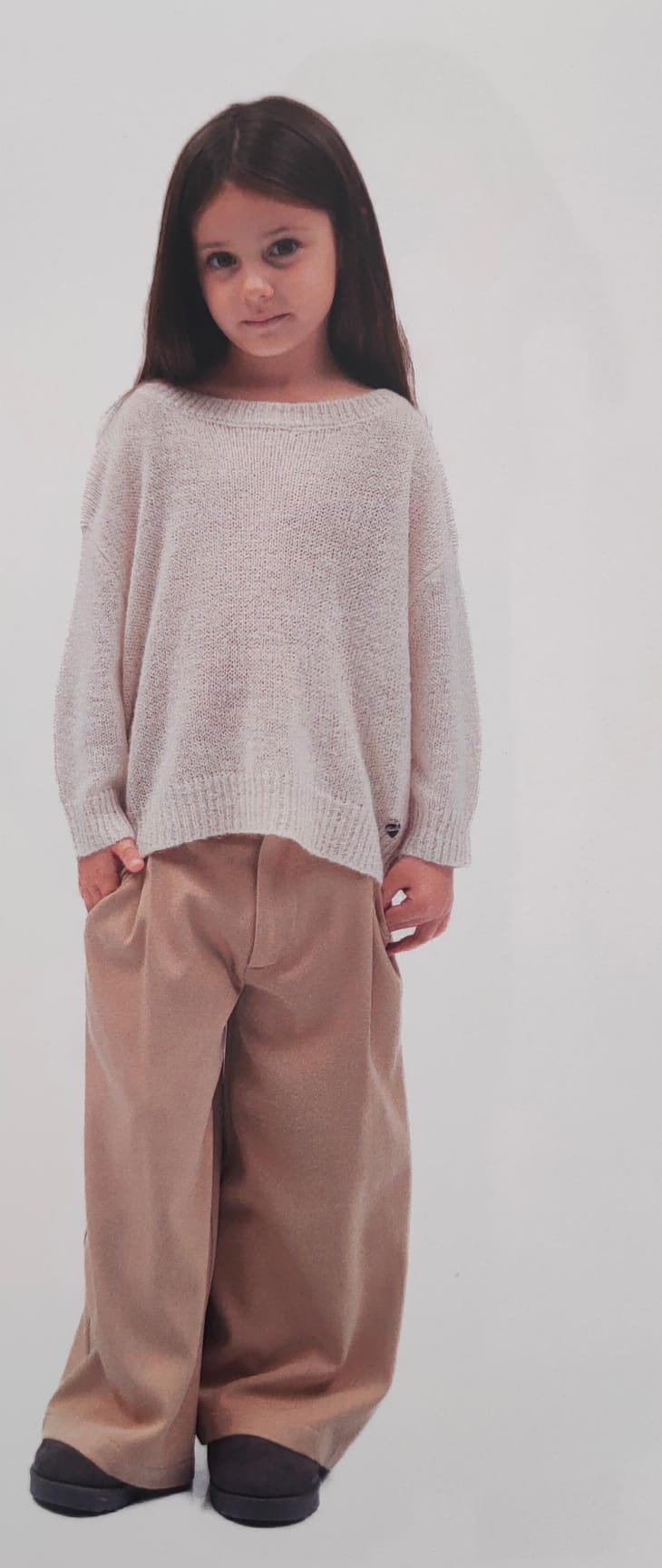 PANTA PALAZZO FLUIDO - "97% POLIESTERE 3% SPANDEX "