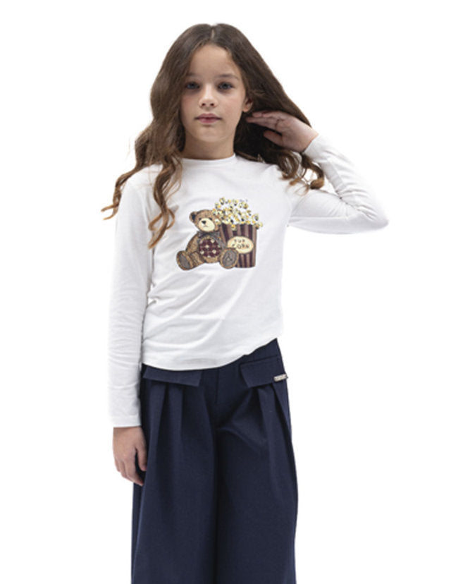 T-SHIRT ML POP CORN - "92% COTONE 8% SPANDEX"