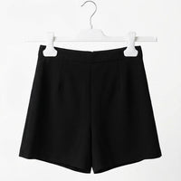 Shorts con Cinturino e Fibbia Oro Ragazza Neri Alice Pi