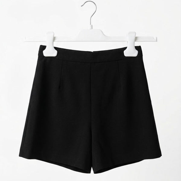Shorts con Cinturino e Fibbia Oro Ragazza Neri Alice Pi