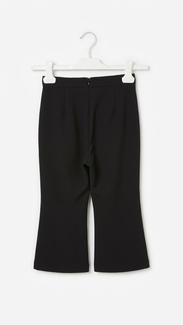 Pantalone con Cinturino e Fibbia Oro Ragazza Nero Alice Pi