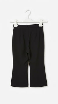 Pantalone con Cinturino e Fibbia Oro Ragazza Nero Alice Pi