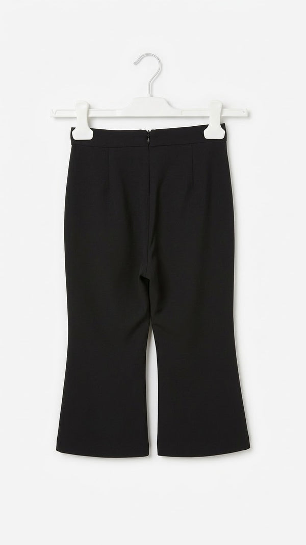 Pantalone con Cinturino e Fibbia Oro Ragazza Nero Alice Pi