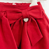 Gonna Arricciata in Vita Neonata Rossa Alice Pi