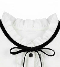T-shirt Maniche Lunghe con Rouches Ragazza Avorio Alice Pi