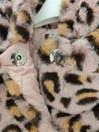 Cappotto in Pelliccia Maculata Bambina Rosa Alice Pi