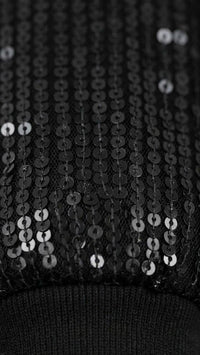 Abito con Paillettes Girocollo Ragazza Nero Alice Pi