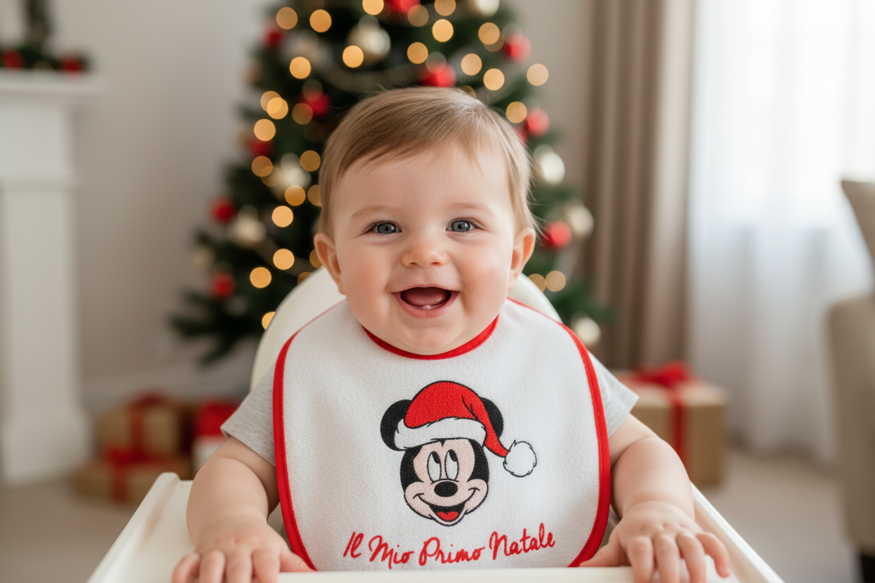 BAVETTE DISNEY PER IL PRIMO NATALE