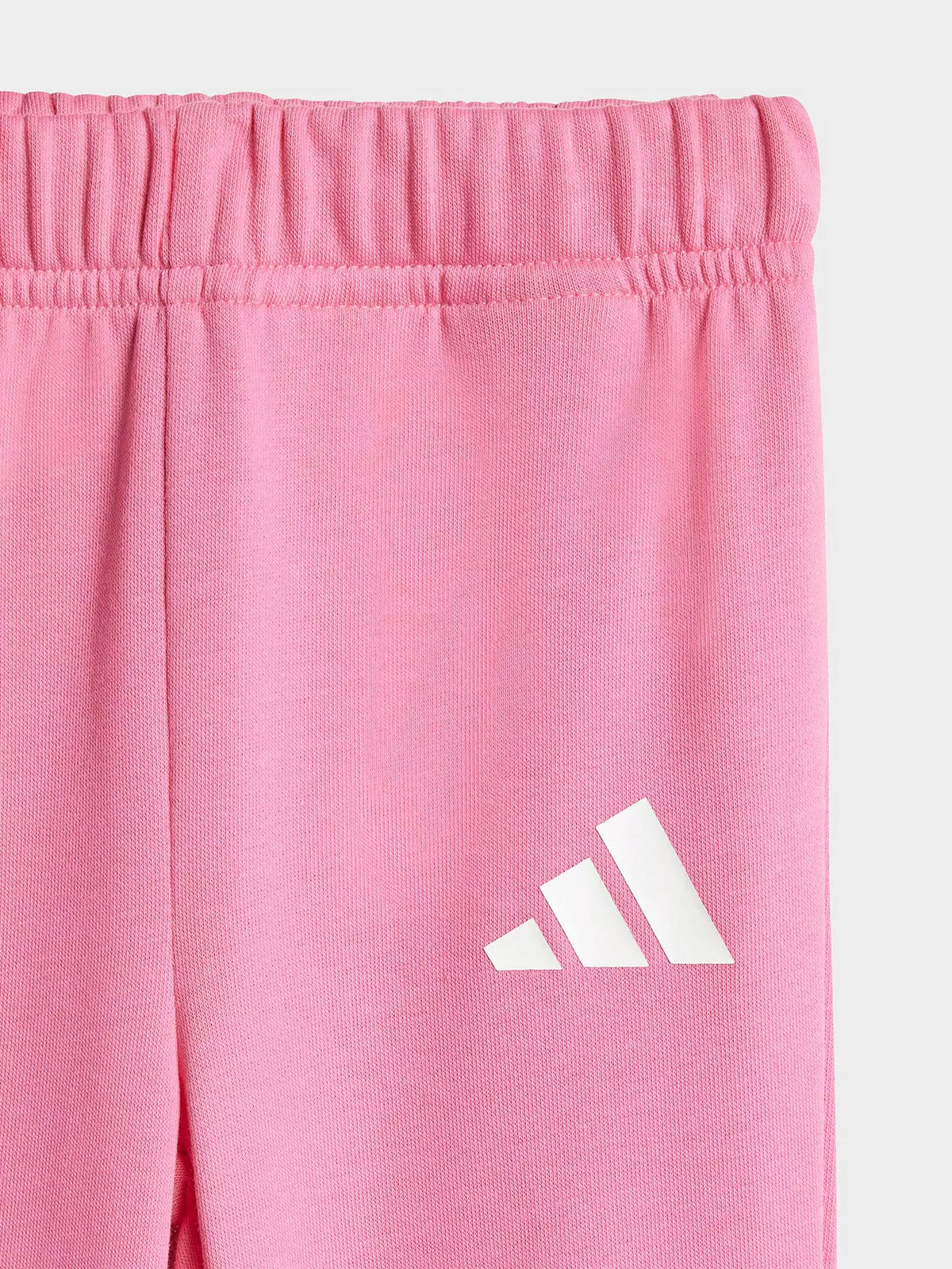 Tuta Rosa Garzata Adidas con Logo Frontale - Neonata