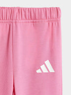 Tuta Rosa Garzata Adidas con Logo Frontale - Neonata