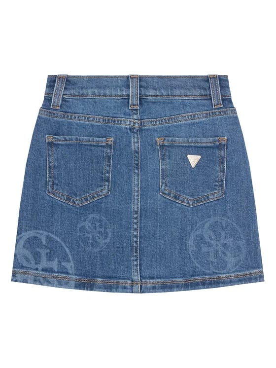 Gonna Jeans Comfort Denim Skirt W/laser Guess - Bambina