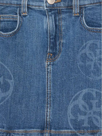 Gonna Jeans Comfort Denim Skirt W/laser Guess - Bambina