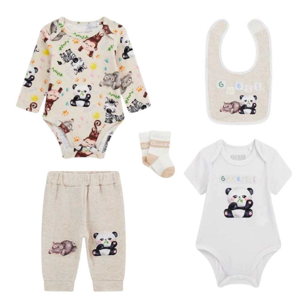 Set Bib+socks+bodies+pants Guess - Neonati