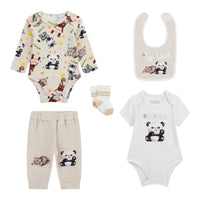 Set Bib+socks+bodies+pants Guess - Neonati