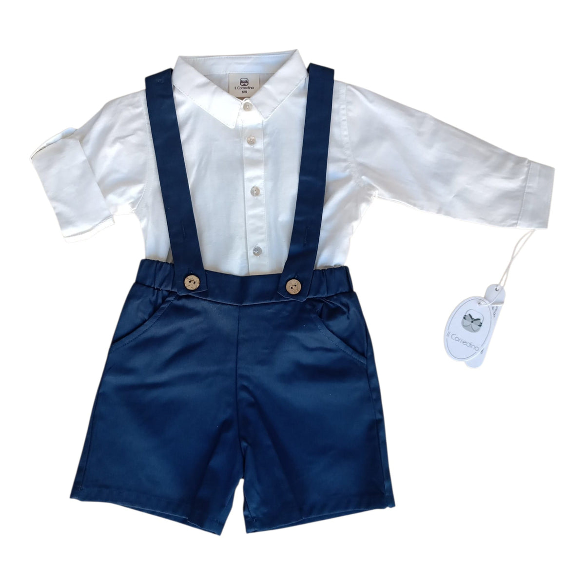 Camicia+salopette Corredino - Neonato