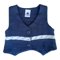 Completo 3 Pz T-shirt+ Pantaloncino+ Gilet Corredino - Neonato