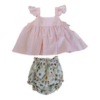 Completo 2 Pezzi Top + Coulotte Corredino - Neonata