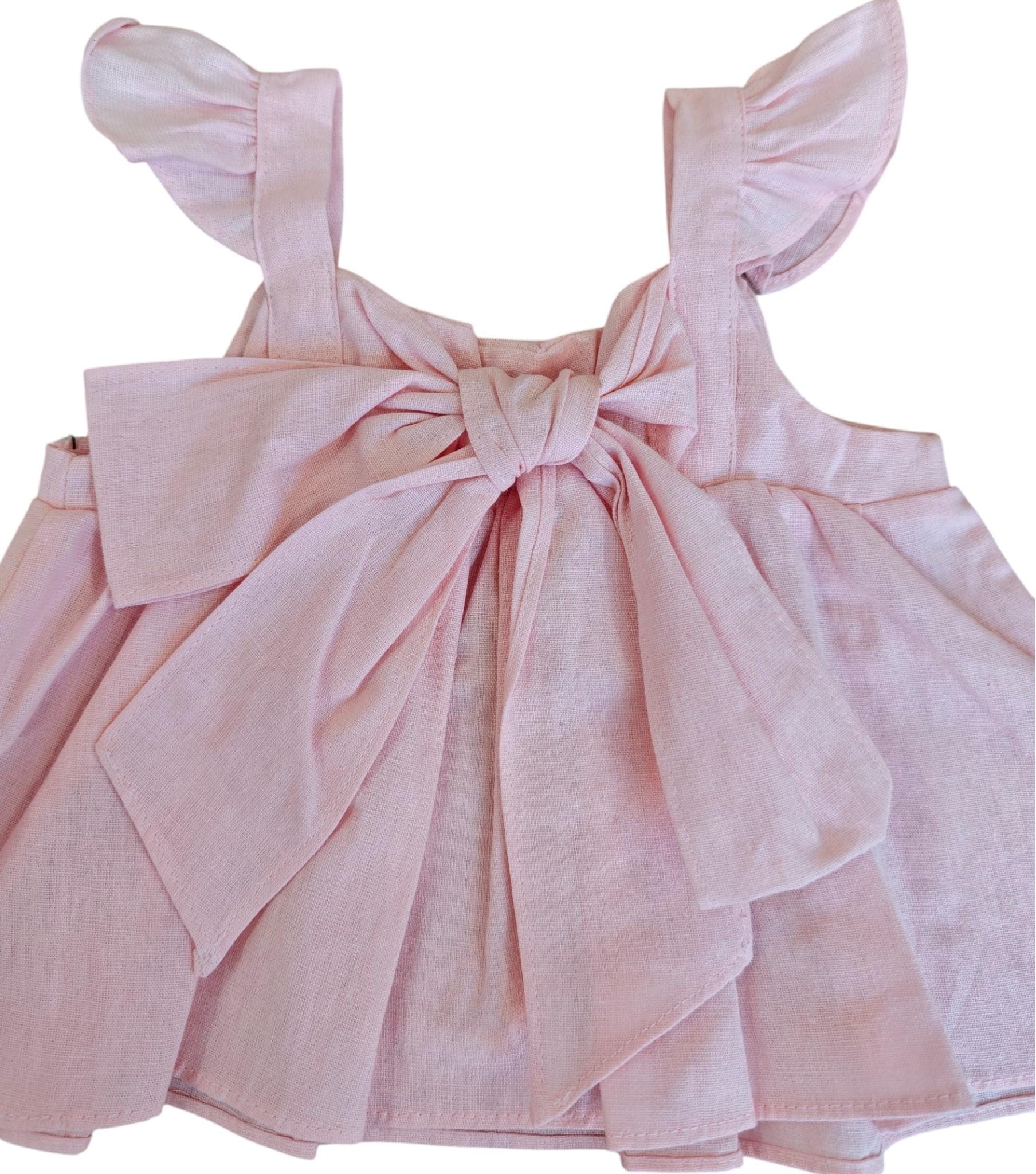 Completo 2 Pezzi Top + Coulotte Corredino - Neonata