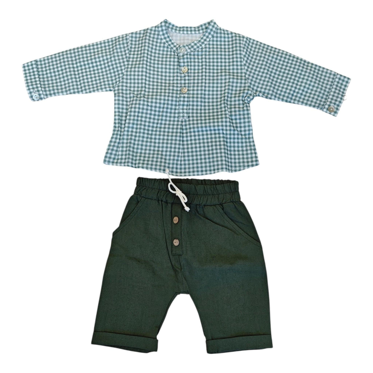 Camicia + Bermuda in Lino - Neonato