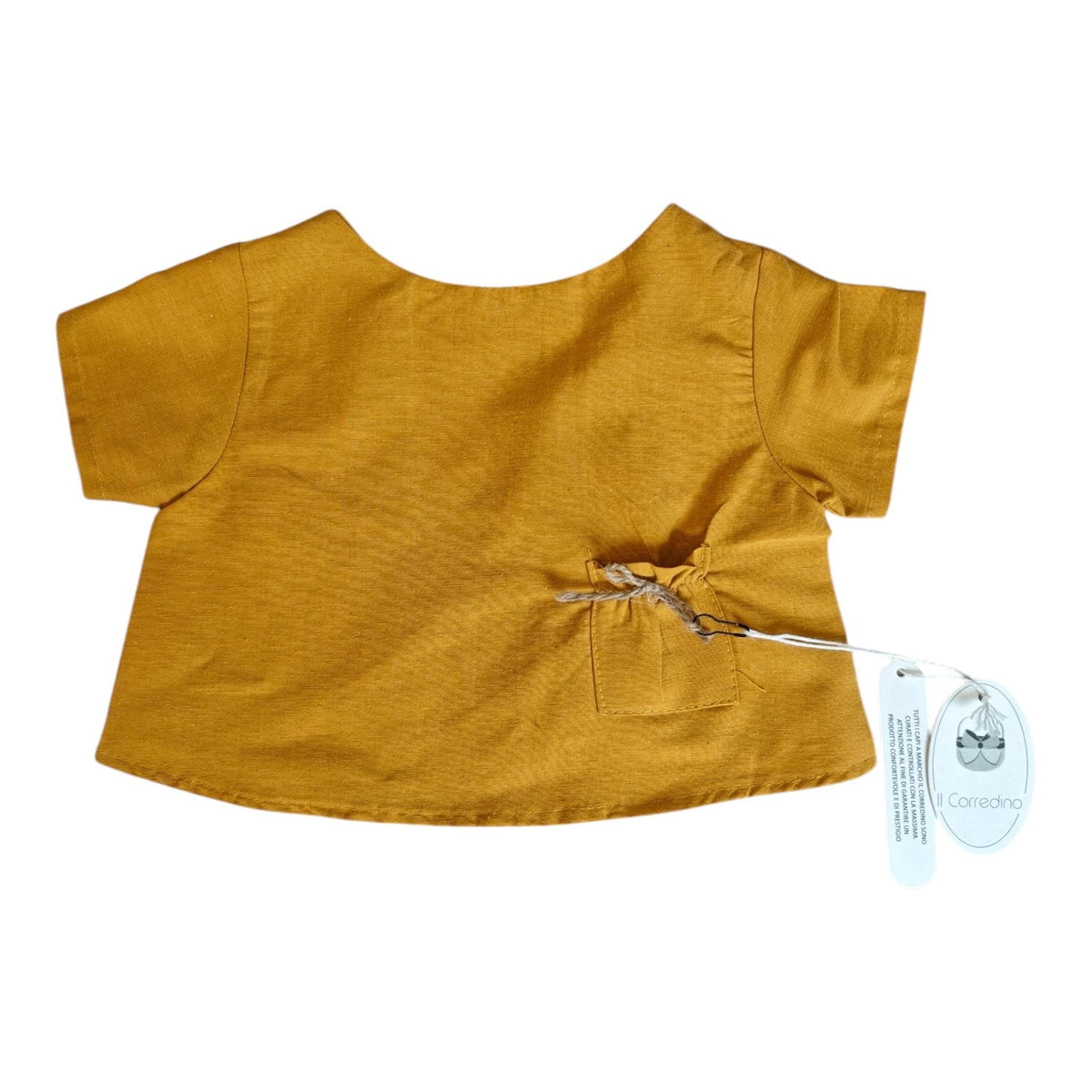 Completo 2 Pezzi Blusa+ Coulotte in Lino Corredino - Neonata