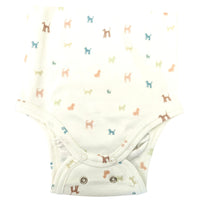 Body Manica Lunga con Fantasia di Cani Wooly Organic - Neonati