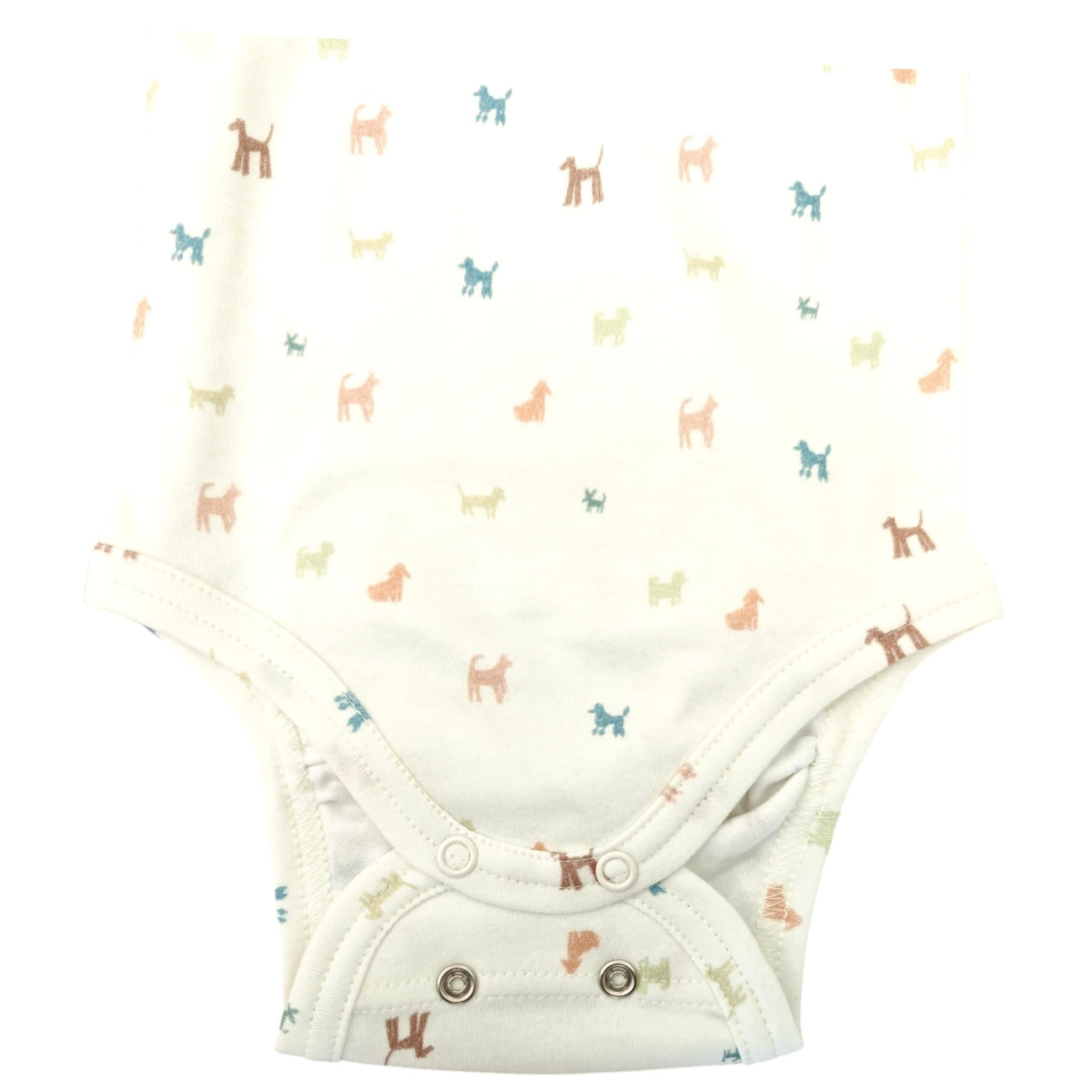 Body Manica Lunga con Fantasia di Cani Wooly Organic - Neonati