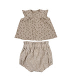 Corredo Nascita Muslin Blouse With Bloomers - Gots Wooly Organic - Neonata