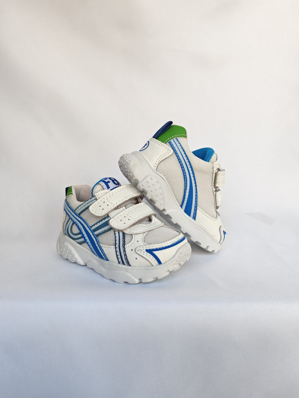 Scarpe Falcotto Astrid Vl. Eco Calf/net White-oltremare-green - Bambino