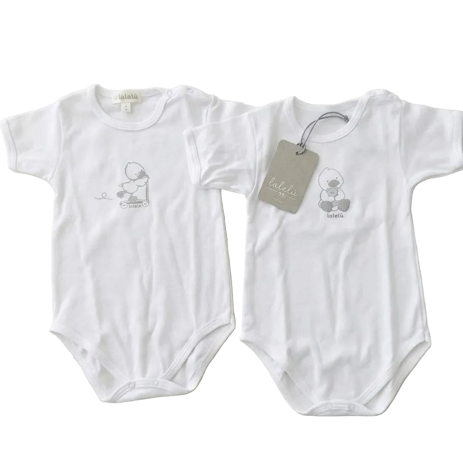 Body Bi- Pack Mezza Manica Lalalu' - Neonati