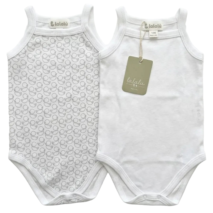 Body Bi-pack Spalla Stretta Unisex Neonati Lalalu'