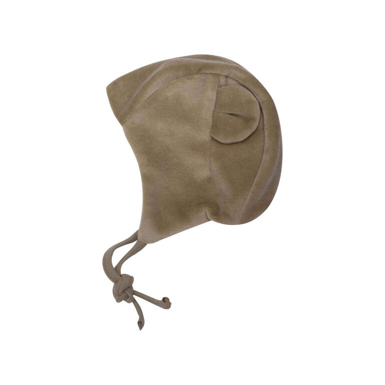 Cappello in Velluto con Orecchie Wooly Organic - Neonati