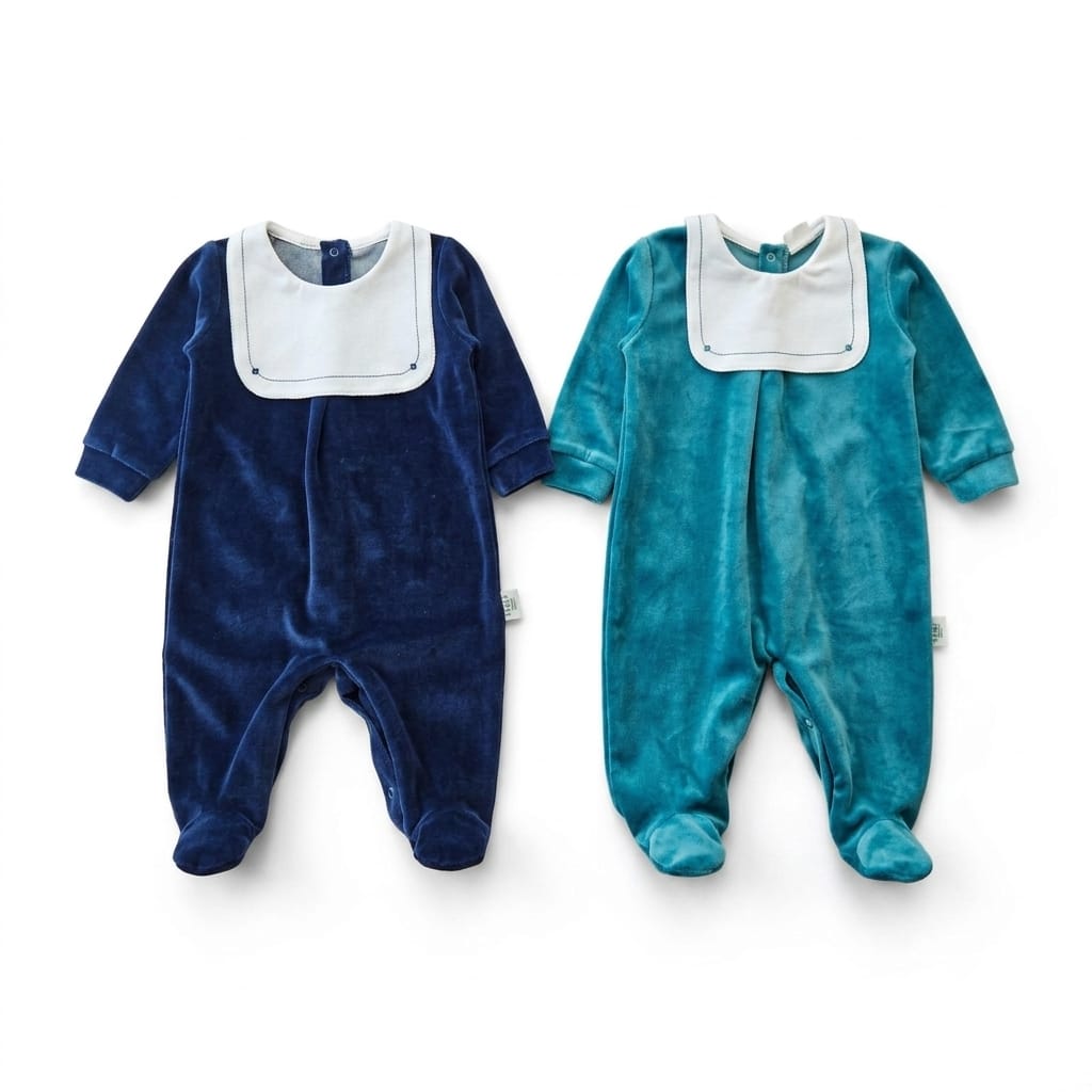 Tutina Ciniglia Pappa & Latte con Colletto Decorativo - Neonato