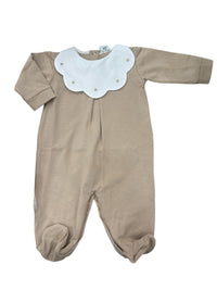 Tutina Jersey Bavero Pappa & Latte - Neonata