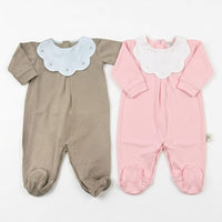 Tutina Jersey Bavero Pappa & Latte - Neonata