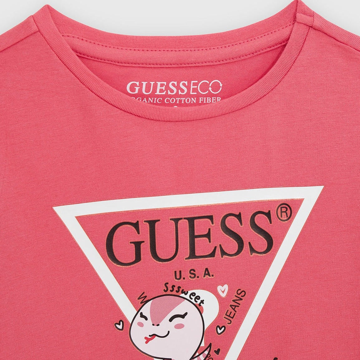 T-shirt con Scritta Guess Neonata