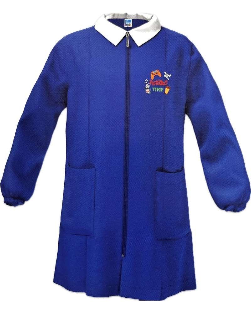 Grembiule Cerniera Scuola Maschio con Ricamo Joystick - Bambino