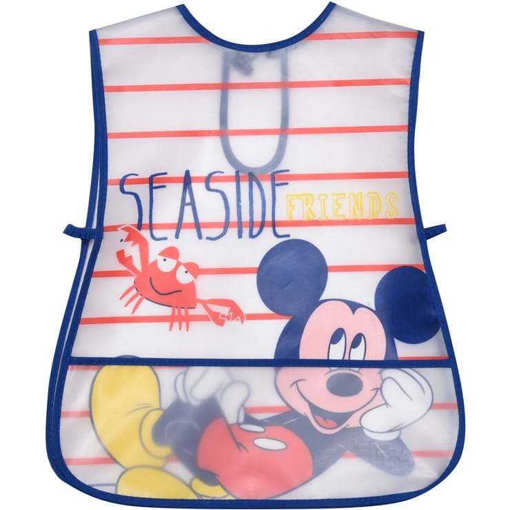 Bavaglini Infilabili Plastificati con Tasca in Polietilene Disney Topolino Assor