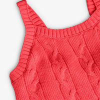 Top crop maglina fragola bambina e ragazza