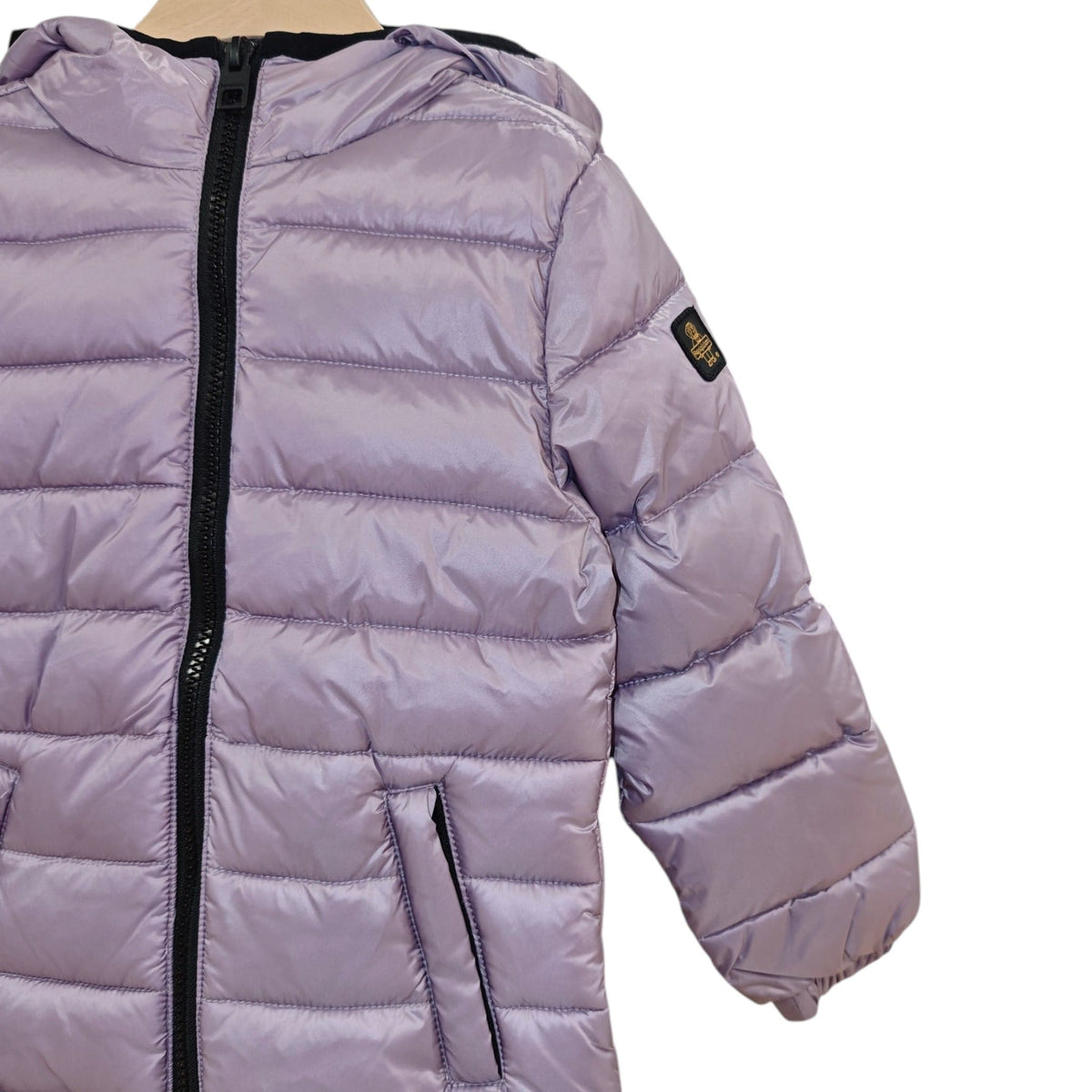 Piumino con Cappuccio Bambina Lavanda Refrigiwear