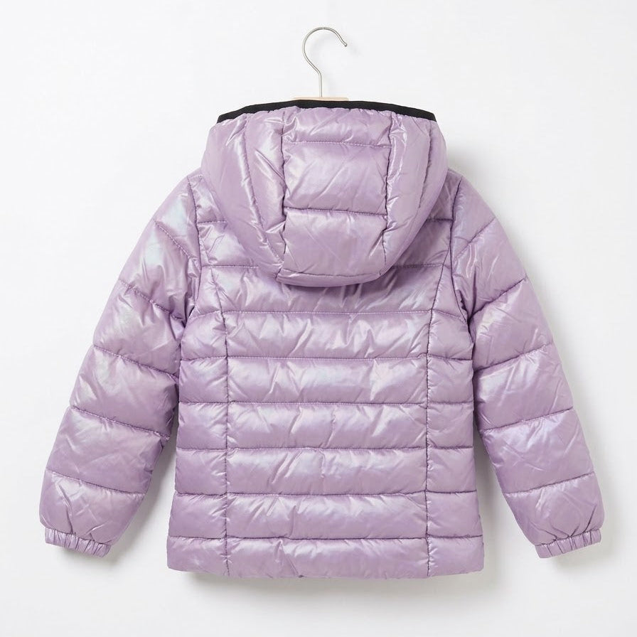 Piumino con Cappuccio Bambina Lavanda Refrigiwear