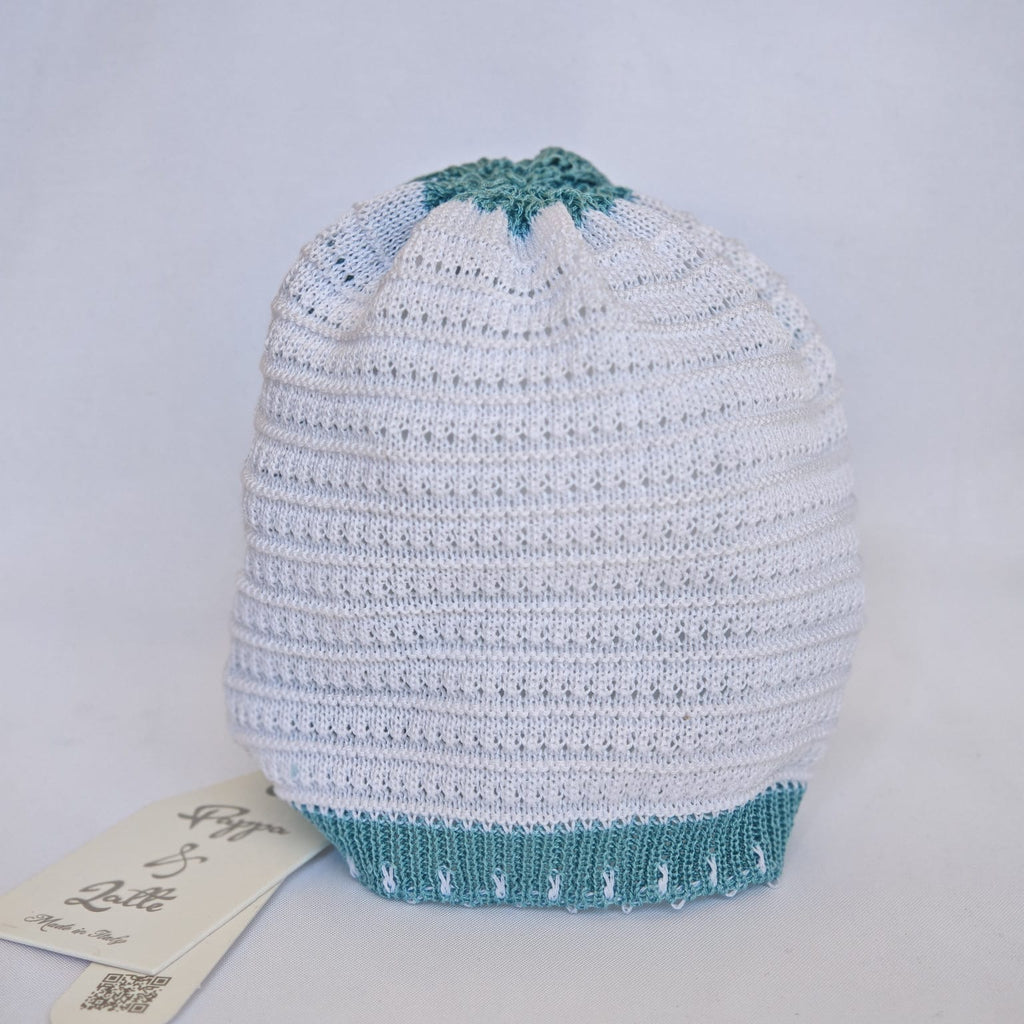 Set Cappellino + Scarpette in Filo Pappa & Latte - Neonata