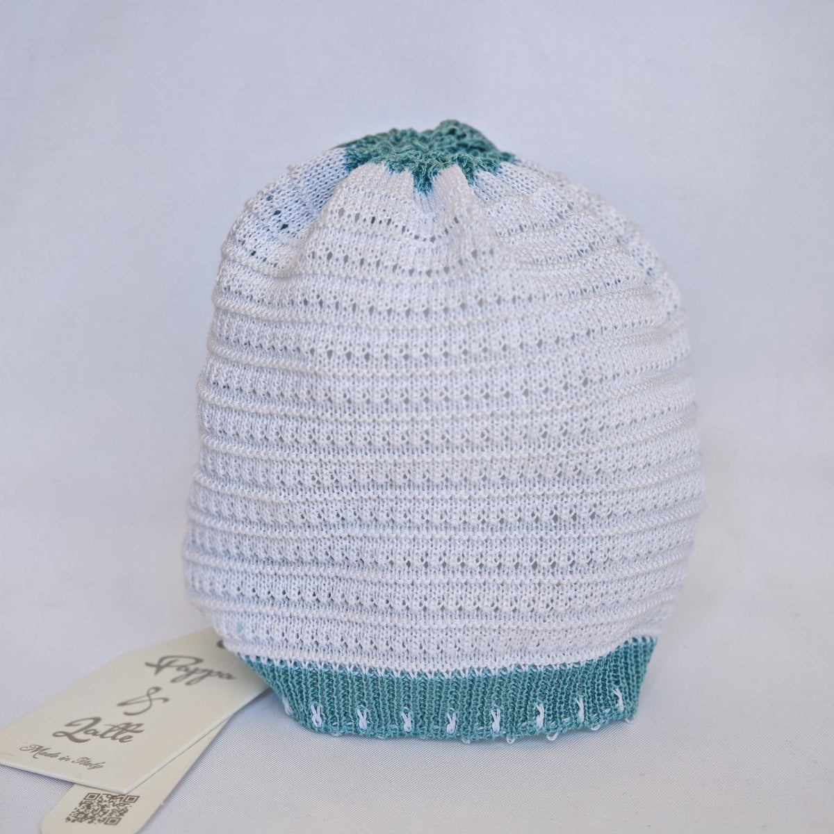 Set Cappellino + Scarpette in Filo Pappa & Latte - Neonata